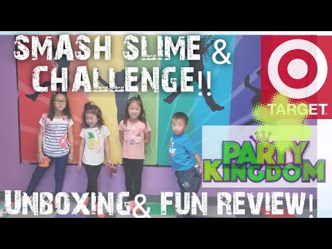 SLIME SMASH CHALLENGE & GO WHEREVER IT HITS! | NUMNOMS UNBOXING + PARTY KINGDOM Cherry Curly Sista