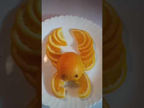 Orange crap carving ideas #fruitcarving #fruitart #fruitcutting #trending #short #shorts