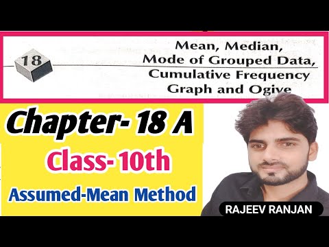 Assumed mean method chapter -18A Class-10th#assumedmeanmethodClass-10#rsaggarwal