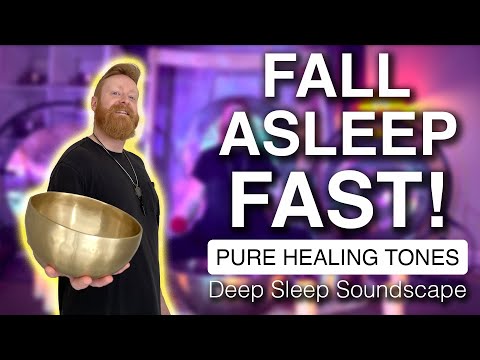 Fall Asleep Instantly | Deep Sleep Soundscape With Tibetan Bowls | Sound Healing