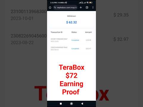 TeraBox Online Earning Proof part 25 #earning #terabox #ytshorts #earningproof #shorts #short