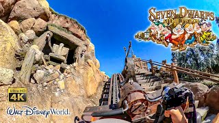 Seven Dwarfs Mine Train On Ride Front Seat 4K POV Magic Kingdom Walt Disney World 2021 09 29