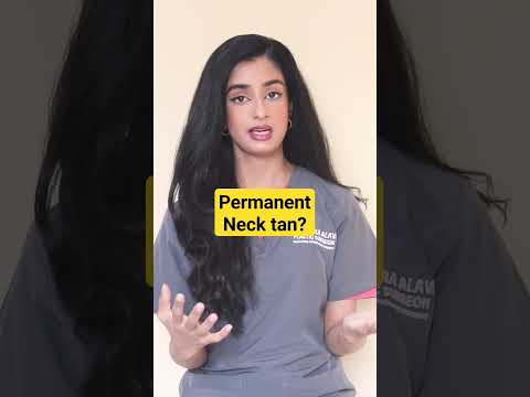 Treat permanent neck tan #drhirraalavi #shorts