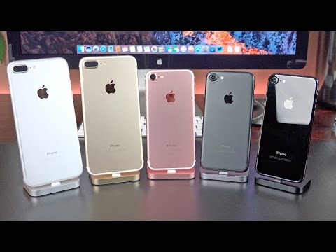 Apple iPhone 7 vs 7 Plus: Unboxing & Review (All Colors)