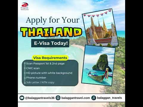 thailand E-visa #thailand #thailandvisa #travel&tour #balaggan #baaggantavel #4u