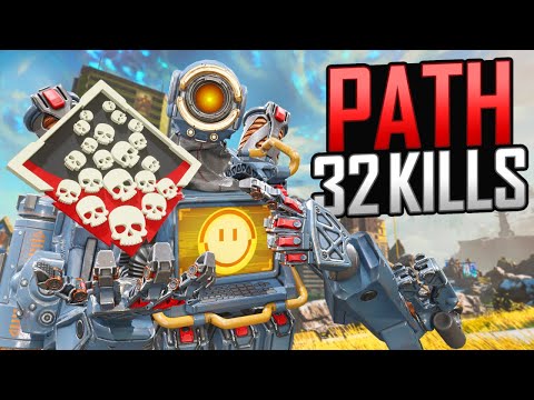 INSANE Pathfinder 32 KILLS and 7,400 Damage Apex Legends Gameplay