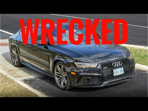 Crashing an Audi RS7!