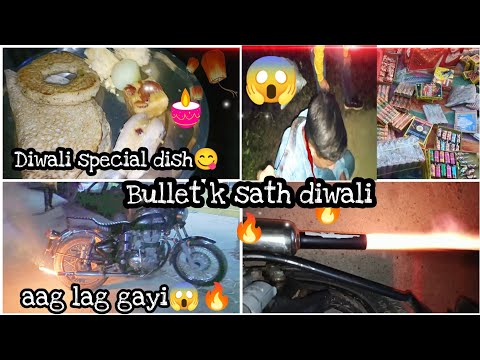 Diwali celebration vlog 😍❤️||Bullet k sath diwali bnayi 😱💥||full enjoy 😍||@rijulsharmavlogs2091