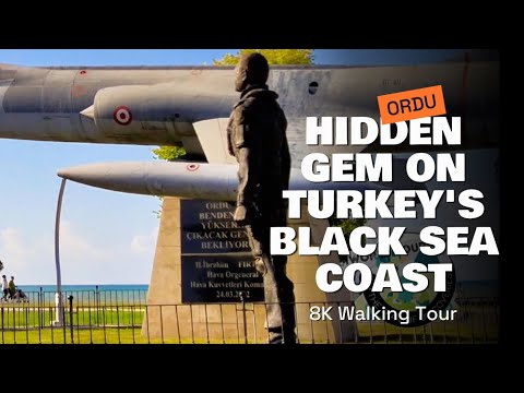 🌊 Exploring Ordu: Hidden Gem on Turkey's Black Sea Coast! 🇹🇷 | 8K 60FPS Walking Tour 🚶‍♂️ #citywalk