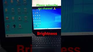 कंप्यूटर Laptop का Brightnees    कैसे बढ़ाएं?...How to increase    and decrease brightness..#shorts