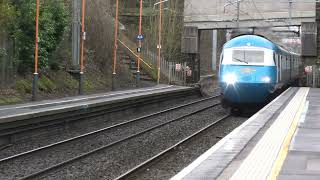 The Midland Pullman HST at Barnt Green with horns blazing!