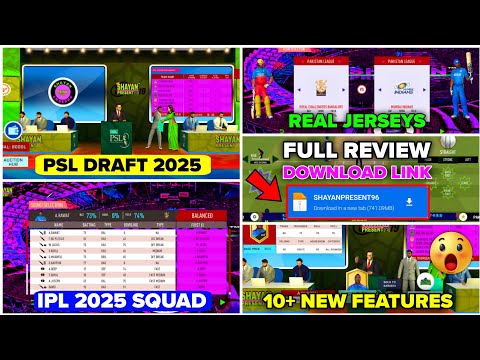 Shayan Present 96 Released Full Review🔥😱 Download Link, PSL DRAFT 2025, New Cricket Game For Android