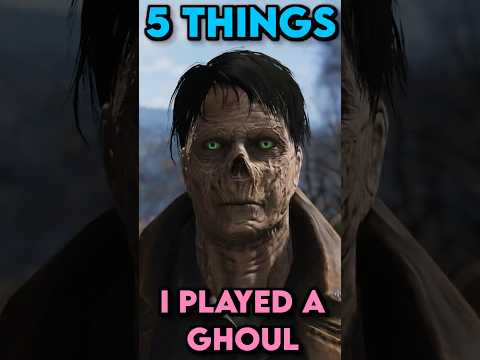 TOP 5 Things I Learnt Playing As A Ghoul EARLY In Fallout 76!