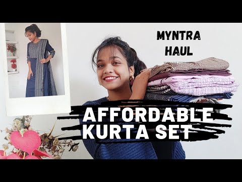 Kurta Set|| Affordable Kurta& Pant from Myntra|| Under Rs 1000/-|| Girls cattitude ❤