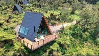 Beautiful Tint A-Frame Cabin Design .#shorts