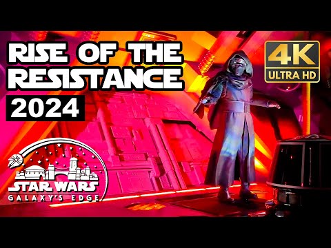 Rise of the Resistance 2024 Full Ride POV | Disneyland | Galaxy's Edge | Trackless Dark Ride [4K]