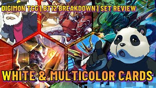 Digimon TCG | BT12 Breakdown | Set Review - White & Multicolor Cards!