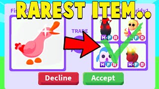 I traded the RAREST ITEM in Adopt Me! (0.001% OWN THIS)