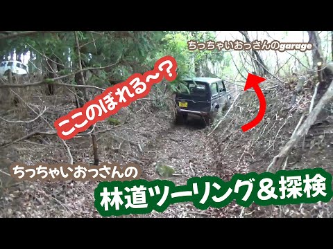 [ジムニー]険しい道ときつい坂＆Ｖ字！ちっちゃいおっさんの林道ツーリング＆探検