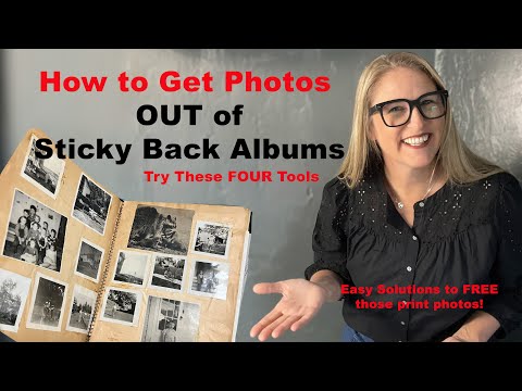 Four Tools to Get Photos Out Of an Adhesive Back Album