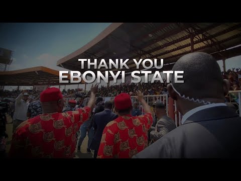 H.E Atiku Abubakar and Ifeanyi Okowa Storm Ebonyi State for the 2023 PDP Presidential Campaign Rally