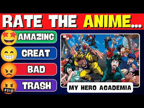 Rate The Anime 👍👌👎 | Random Quizzes