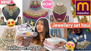 *HUGE* Meesho Jewellery Set Haul | Rakhi Special | Traditional Jewellery, Amarican Diamond, Chokers✨