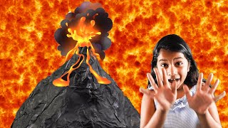 HOW TO MAKE A VOLCANO | VOLCANO ERUPTION | VOLCANO MODEL making and eruption