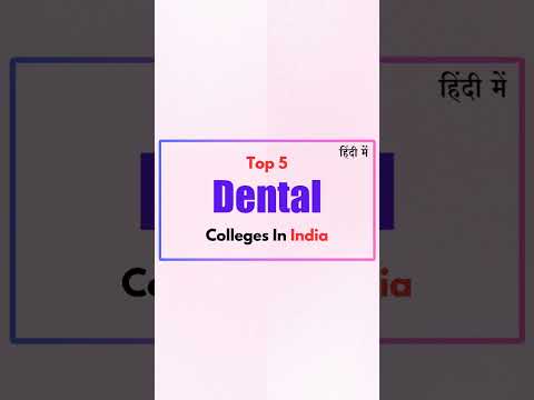 top 5 dental colleges in india