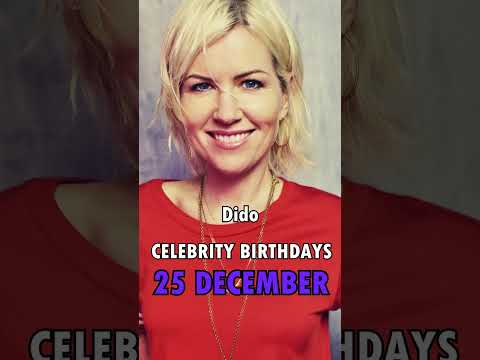 Celebrity Birthdays: December 25th Christmas (Famous People Born on This Day)