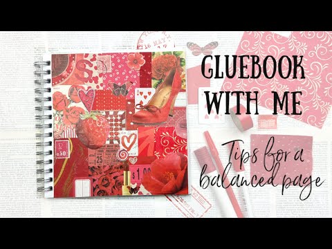 Gluebook with Me - Red! In my Shoe Gluebook | Beginner friendly