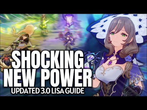 SHOCKING with dendro! UPDATED Lisa Guide - Artifacts, Weapons, Teams & Tips | Genshin Impact 3.0