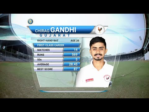 Irani-Cup || Chirag Gandhi 136* run || Rest of India vs Gujarat