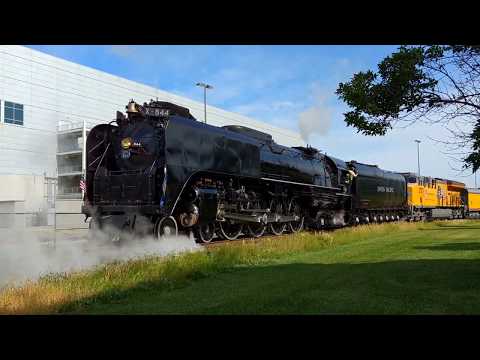 Union Pacific 844 "The 2017 Home Plate Special" moves from Council Bluffs, IA to Omaha, NE 6/14/2017