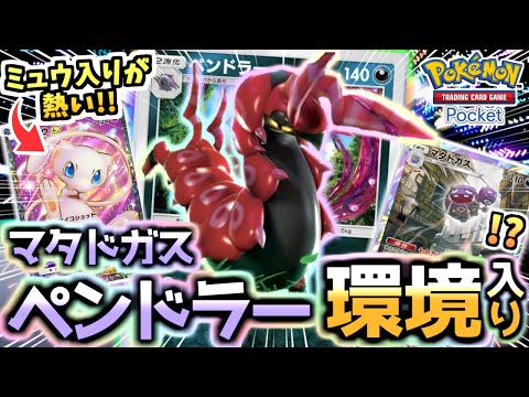 【ポケポケ】新弾の最強格か‼『ペンドラー＆マタドガスデッキ』がセレビィもミュウツーも倒して環境入りを果たす！【ポケカ/Pokémon Trading Card Game Pocket】