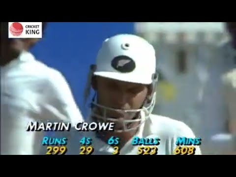 Martin Crowe Match Saving 299 (29 4️⃣s & 3 6️⃣s in Wellington | Srilanka Tour New Zealand 1991