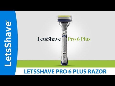 LetsShave Pro 6 Plus razor for men | 6 blade razor | Close shave | One stroke shave