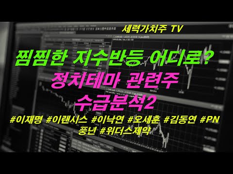 [주식 09.24) 찜찜한 지수반등 어디까지? 정치권 이슈,정치테마 관련주 수급분석2 ( #이재명 #이랜시스 #이낙연 #오세훈 #김동연 #PN풍년 #위더스제약) #세력가치주