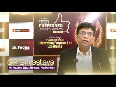 GP Srivastava, Vice President- Sales & Marketing, Pilot Pens India