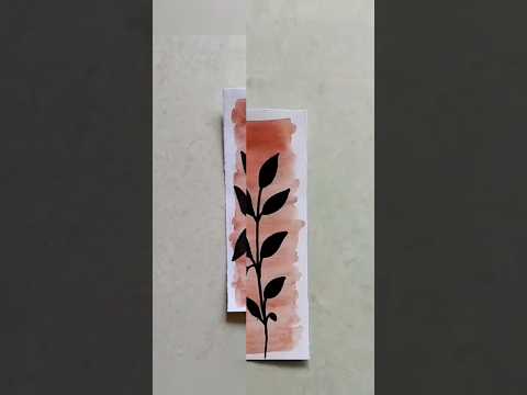 Easy Bookmark Painting Idea #painting #bookmark #art #shorts #shortvideo #viralvideo #artmystery