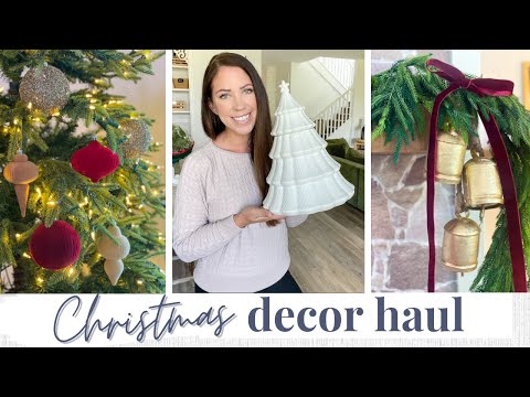 NEW CHRISTMAS DECOR HAUL + DECORATING IDEAS | CHRISTMAS DECOR 2023 | Jessica Giffin