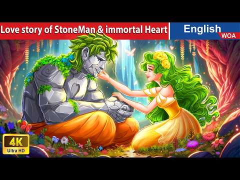 Love story of StoneMan and the immortal Heart 💖🌛 Fairy Tales in English @WOAFairyTalesEnglish