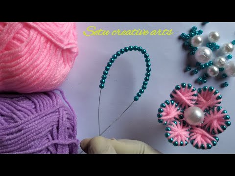 It’s so beautiful👌💞 Super easy woolen flower - you can try - you will love it, DIY flower embroidery