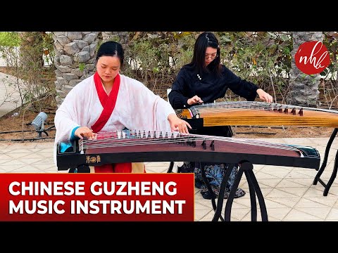 Traditional Chinese Guzheng Performance at Al Reem Island, Abu Dhabi | 传统中国乐器—古筝