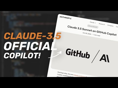 Claude-3.5 Sonnet Official Coding Copilot Just Launched! (w/ Github Copilot)