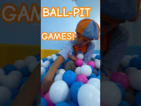 Kid Blippi and Meekah's EPIC🔥 Ball Pit PRETEND PLAY! #blippi #shorts