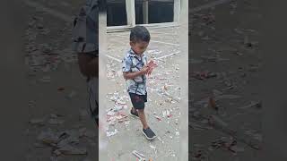 Diwali 2024 Crackers Celebration | Adhvik Unplugged 🎆✨ #DiwaliVibes #shorts ##ytshorts #toddlers