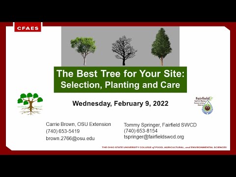 2022 The Best Tree for Your Site: Selection, Planting and Care