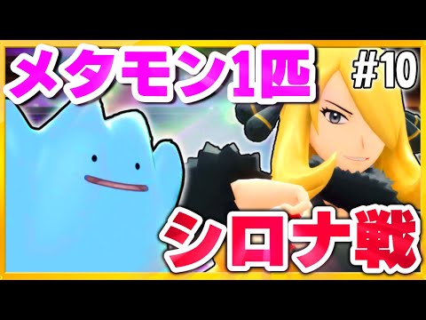 【BDSP】メタモン1匹縛りでシロナを倒す！(メタモン旅最終回#10)【ポケモン】【ゆっくり実況】【色違い】