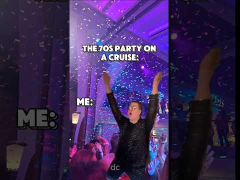 Love a good 70's themed party on a Cruise?! 😂🕺🛳 #cruisememe #cruisedance #danceparty